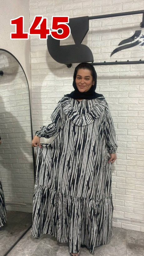پیراهن پایین چین نخی