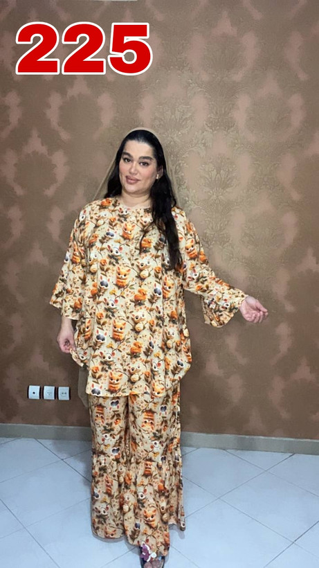 🌸 ست تیشرت و شلوار خونگی آرامیس 🌸