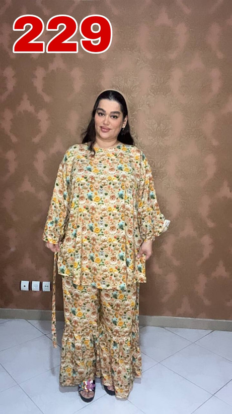 🌸 ست تیشرت و شلوار خونگی آرامیس 🌸